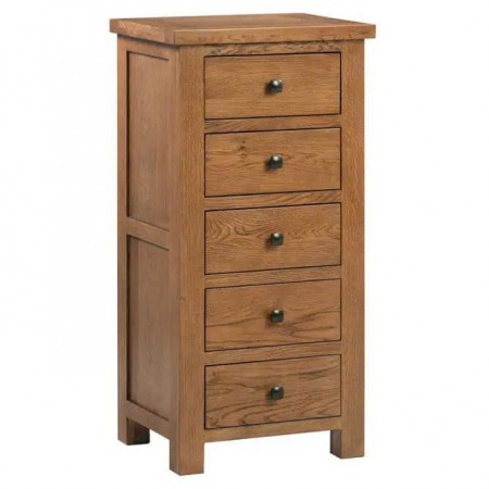 PPS Oak : Tủ Gỗ Sồi 05 Ngăn Kéo Đứng